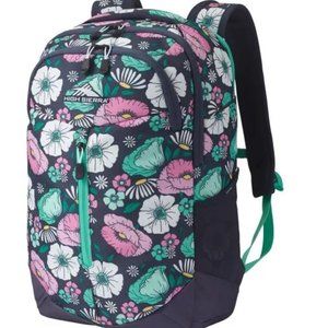 High Sierra Swerve Pro Floral Backpack with Laptop Pocket & Tablet Compartments